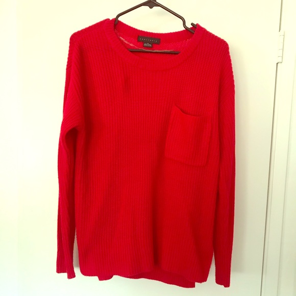 Sanctuary Bright Red Sweater - Picture 1 of 3